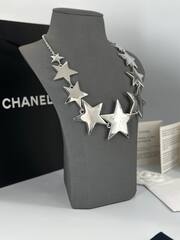Колье цепочка с подвесками звездами CHANEL STAR