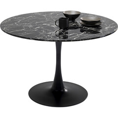 Стол Veneto Marble Black Ø110 см