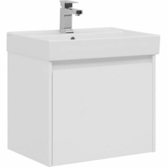 Aquanet Nova Lite 245029 Тумба с раковиной, цвет: белый глянец фото