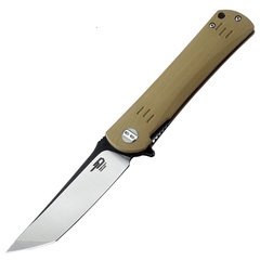 Фото Складной нож Bestech Knives Kendo, сталь D2, рукоять G10, бежевый