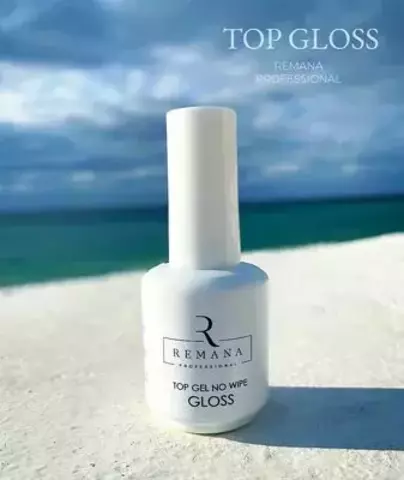 Топ Gloss (глянцевый) без липкого слоя REMANA 15 мл