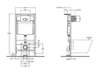 BelBagno BB026/BB082BL Инсталляция для унитаза с клавишей смыва, цвет: белый