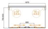 Cezares MOLVENO-AH-22-180/80-C-CR-IV Душевой уголок, цвет: хром