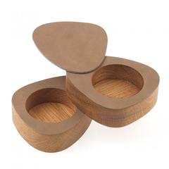 Набор солонка/перечница фигурная 8х10х3см Nupo brown LindDNA-981869