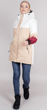Удлинённая Тёплая Зимняя Куртка Nordski Casual Cream-Beige W