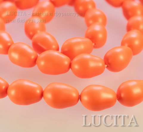 5821 Хрустальный жемчуг Сваровски Crystal Neon Orange грушевидный 11х8 мм ()