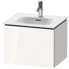 Duravit L-Cube LC613402222 Тумба подвесная под раковину, 1 выдвижное отделение, 400x520x421мм, цвет White High Gloss