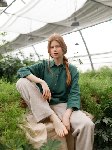 Рубашка женская льняная Valery