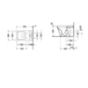Duravit P3 Comforts 2163090000 Унитаз моноблок, 650х380 мм, без смывного края, с отдельным бачком (не вкл.бачок), слив в стену
