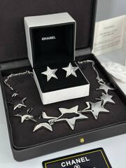 Колье цепочка с подвесками звездами CHANEL STAR