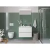 BelBagno UNO-MINI-700-2C-SO-BO База под раковину подвесная с фрезерованными ручками по всей длине фасада с двумя выкатн. ящ., Bianco Opaco,700x395x608
