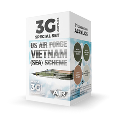 Набор красок AK interactive US Air Force South East Asia (SEA) Scheme Set 3G, 4 краски