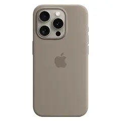Силиконовый чехол с поддержкой MagSafe Apple Silicone Case для iPhone 15 Pro, Clay (Пепельно-коричневый)