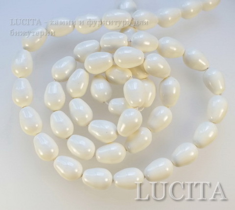 5821 Хрустальный жемчуг Сваровски Crystal Ivory грушевидный 11х8 мм ()