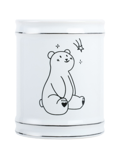 Fixsen Teddy FX-600-3 Стакан, цвет: белый
