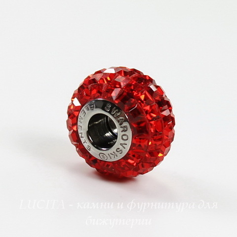 80201 Бусина Сваровски BeCharmed Pave Light Siam 15х9 мм ()