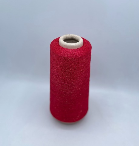 Torcitura di domaso (пр.Италия),art.Toreador, 2100 м / 100 гр. 66% Вискоза 34% Полиэстер ( люрекс ), цвет-Красный, арт.30493