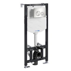 WasserKRAFT Aller 10TLT.010.ME.BN02 Инсталляция для унитаза с клавишей, цвет: никель фото