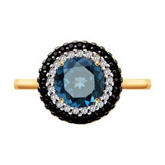 714973-kolco-iz-zolota-585-proby-s-london-topazom-i-chernymi-fianitami