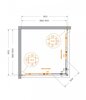 Cezares RELAX-304-A-2-100-C-CR Душевой уголок, цвет: хром