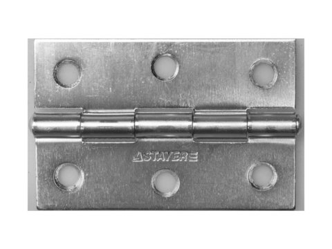 STAYER 75 x 50 х 1.6 мм, цвет белый цинк, карточная петля (37611-75-1)