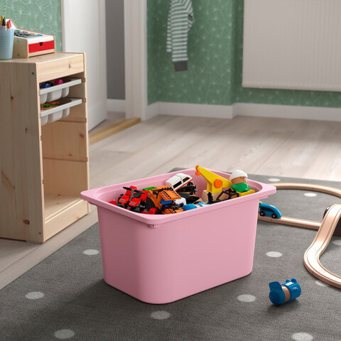 Ящик для хранения FÖRVARINGSLÅDA ROSA, размер: 42x30x23 см, материал: полипропилен, цвет: розовый