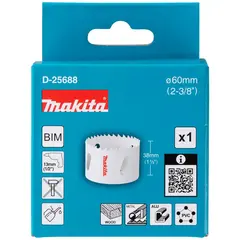 Биметаллическая полая коронка 60 мм Makita D-25688