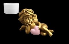 Силиконовый молд № 2079 Ангел с сердцем 3 D