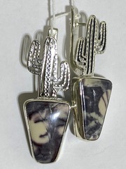 Мексика (серьги из серебра)