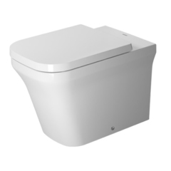 Duravit P3 Comforts 2166090000 Унитаз напольный без смывного края, пристенный вариант, включая крепление, слив в стену, цвет белый фото