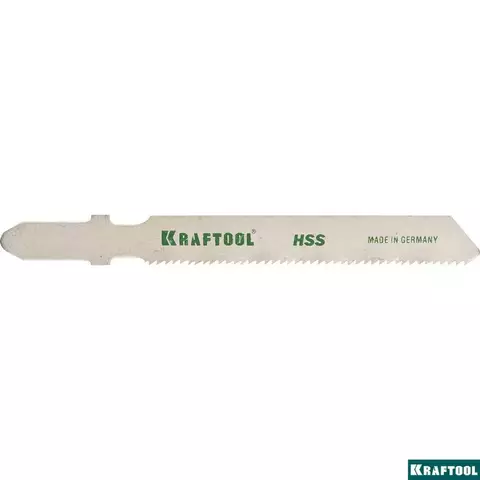 KRAFTOOL T118A, EU-хвост., по металлу HSS, шаг 1.2 мм, 50 мм, 5 шт, полотна для лобзика (159551-1.2-S5)
