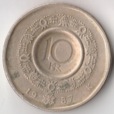 K8617, 1987, Норвегия, 10 крон K8617, 1987, Норвегия, 10 крон