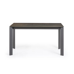 Стол Atta 140 (200) x90 антрацит, темно-коричневый, керамика
