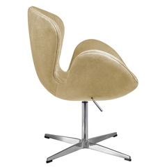 Кресло SWAN STYLE CHAIR карамельный, искусственная замша