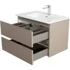 BelBagno KRAFT-600-2C-SO-СO База под раковину подвесная с фрезерованными ручками по всей длине фасада с двумя выкатн. ящ., Бежевый Мат., 600x455x500