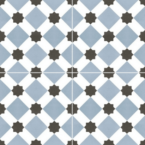 NiceKer Chic Howard Blue 45.2x45.2