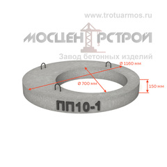 Плита перекрытия колодца ПП10-1