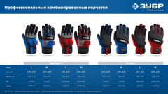 ЗУБР FLEX р.XL (10), красные, профессиональные комбинированные перчатки, работа с сенсорными экранами, Профессионал (11479-XL)