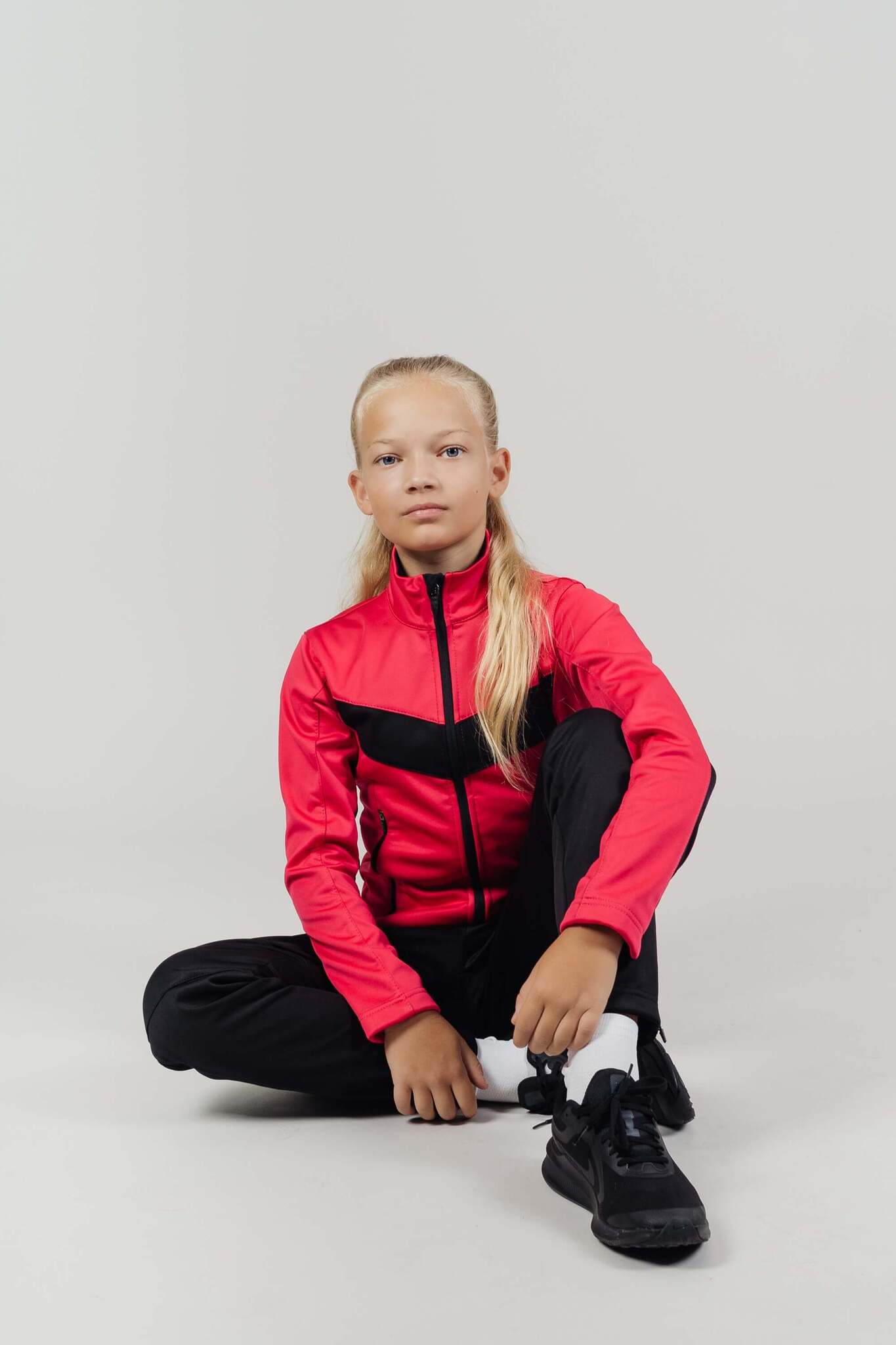 Детская утепленная разминочная куртка Nordski Jr Base pink-black - 5