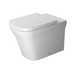 Duravit P3 Comforts 2166092000 Унитаз напольный без смывного края, пристенный вариант, включая крепление, слив в стену, цвет белый с HygieneGlaze фото