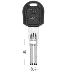 Заготовка вертикального ключа 12669 LM-3DP MasterLock-LM 3+1 паз
