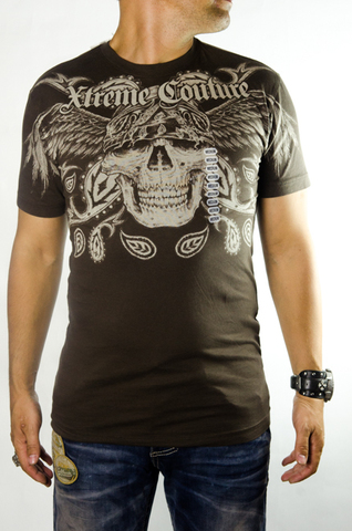 Xtreme Couture | Футболка мужская Bandana Brown X36BN от Affliction перед