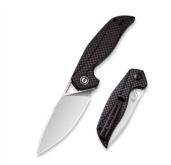 Фото Складной нож CIVIVI Anthropos, сталь D2, Black G10/Carbon Fiber