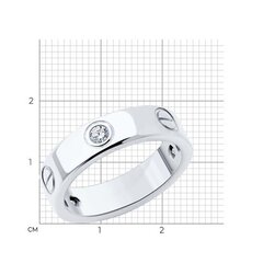 Кольцо LOVE из серебра 925 пробы в стиле CARTIER