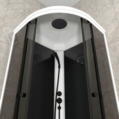 Душевая Кабина Triton Грэй-Блэк 90*90 В тонированное стекло