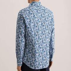 Сорочка мужская Seidensticker Slim Fit 01.849884-54 с фантастическим принтом