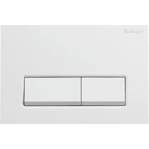 BelBagno BB-15R-BL Кнопка смыва, белый глянец