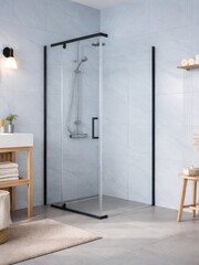 Душевое ограждение Терра-Блэк 120х90 Triton