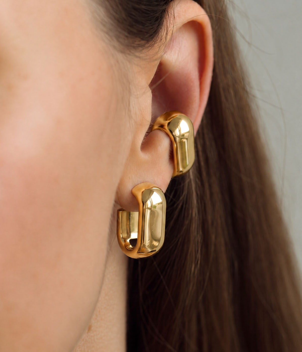 Серьги ЗВЕНО gold