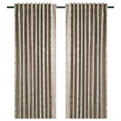 Комплект штор IKEA HACKBERBERIS (ХЭКБЕРБЕРИС), Бежевый, 145x250 см, 2 шт